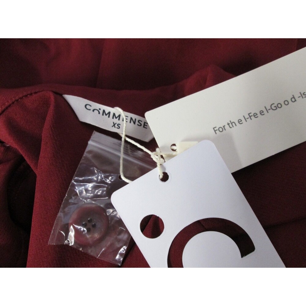 Commense Burgundy Buttoned Jacket - image 5